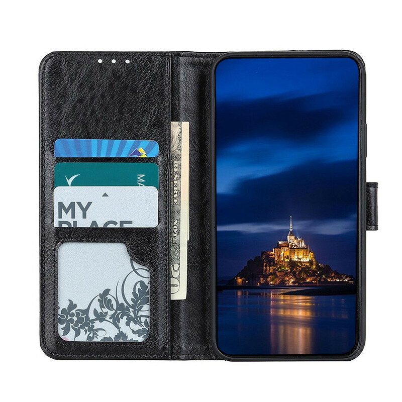 Housse Samsung Galaxy A21s Effet Cuir Brillance Rabat Avant Housse Samsung Galaxy A21s Effet Cuir Brillance Rabat Avant
