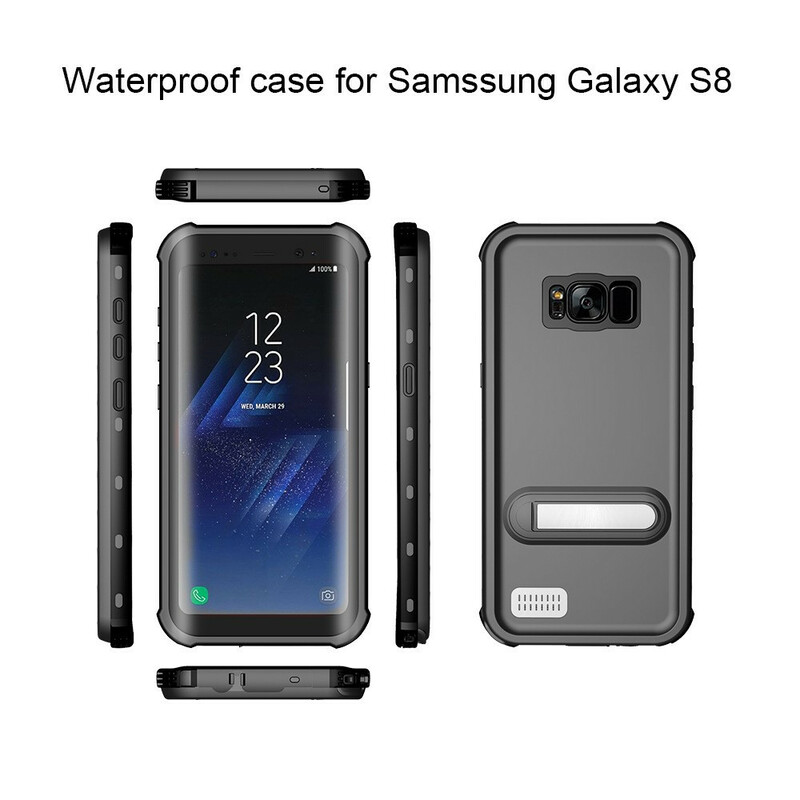Coque Samsung Galaxy S8 Plus Waterproof avec Support REDPEPPER