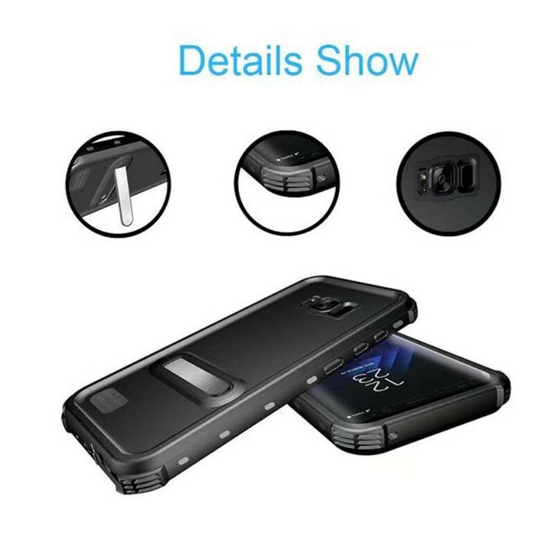Coque Samsung Galaxy S8 Plus Waterproof avec Support REDPEPPER Coque Samsung Galaxy S8 Plus Waterproof avec Support REDPEPPER