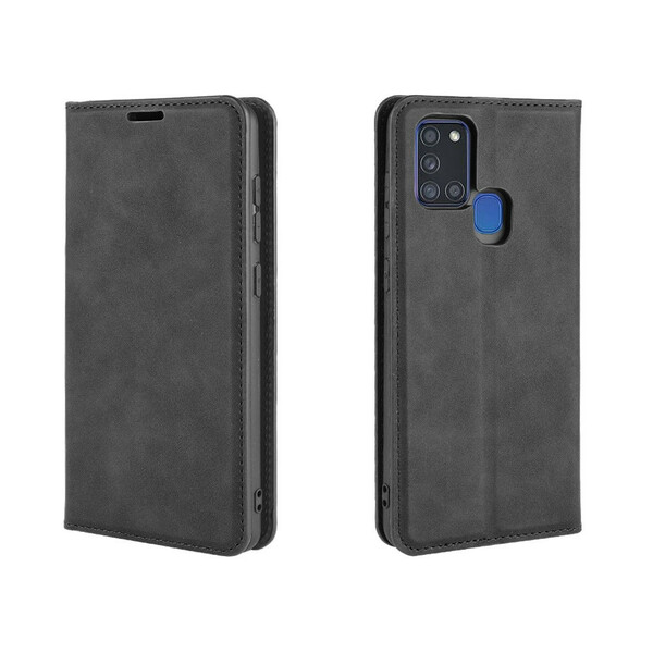 Flip Cover Samsung Galaxy A21s Effet Cuir Douceur