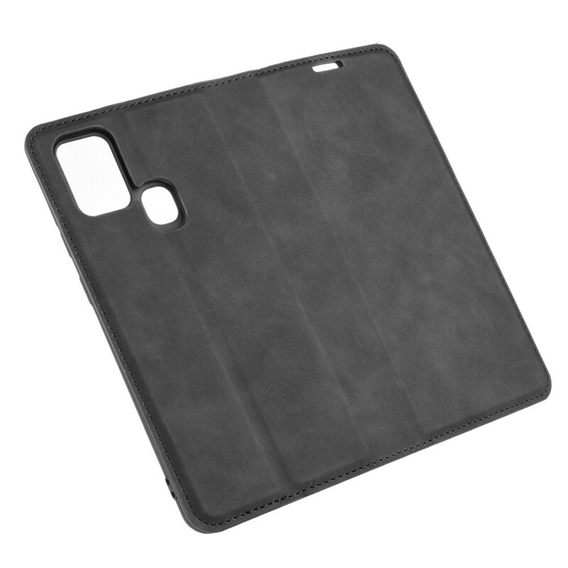 Flip Cover Samsung Galaxy A21s Effet Cuir Douceur Flip Cover Samsung Galaxy A21s Effet Cuir Douceur