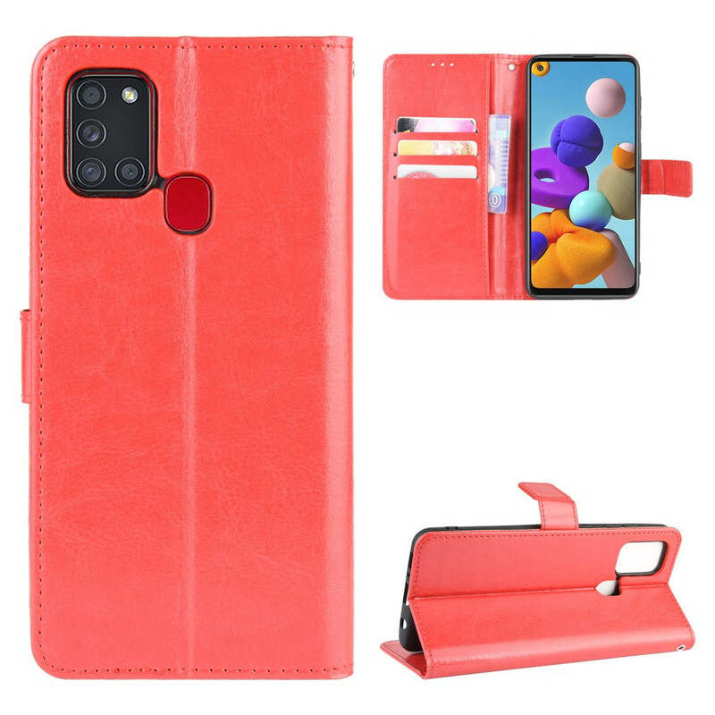 Housse Samsung Galaxy A21S Simili Cuir Flashy Housse Samsung Galaxy A21S Simili Cuir Flashy