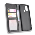 Flip Cover Samsung Galaxy A21s Effet Cuir Vintage Stylisé Flip Cover Samsung Galaxy A21s Effet Cuir Vintage Stylisé
