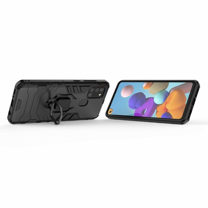 Coque Samsung Galaxy A21s Ring Résistante Coque Samsung Galaxy A21s Ring Résistante