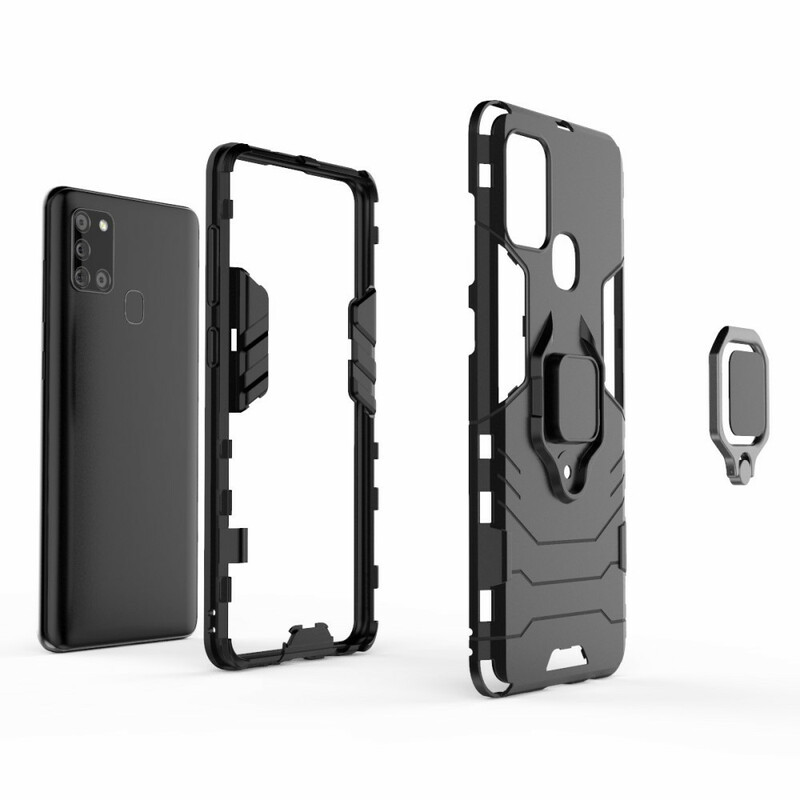 Coque Samsung Galaxy A21s Ring Résistante Coque Samsung Galaxy A21s Ring Résistante