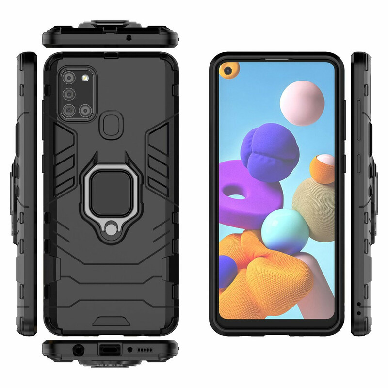 Coque Samsung Galaxy A21s Ring Résistante Coque Samsung Galaxy A21s Ring Résistante