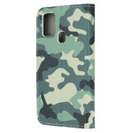 Housse Samsung Galaxy A21s Camouflage Militaire