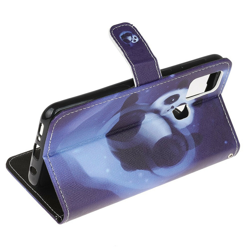 Housse Samsung Galaxy A21s Panda Space à Lanière Housse Samsung Galaxy A21s Panda Space à Lanière
