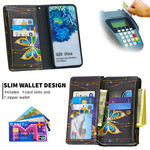 Housse Samsung Galaxy S20 Ultra Poche Zippée Papillons Housse Samsung Galaxy S20 Ultra Poche Zippée Papillons