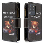 Housse Samsung Galaxy S20 Ultra Poche Zippée Ours Housse Samsung Galaxy S20 Ultra Poche Zippée Ours