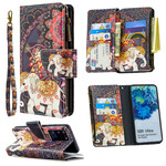 Housse Samsung Galaxy S20 Ultra Poche Zippée Éléphant Housse Samsung Galaxy S20 Ultra Poche Zippée Éléphant