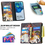 Housse Samsung Galaxy S20 Ultra Poche Zippée Éléphant Housse Samsung Galaxy S20 Ultra Poche Zippée Éléphant