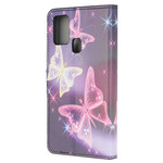 Housse Samsung Galaxy A21s Papillons Néons Housse Samsung Galaxy A21s Papillons Néons