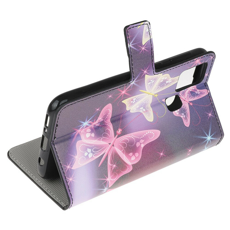 Housse Samsung Galaxy A21s Papillons Néons Housse Samsung Galaxy A21s Papillons Néons