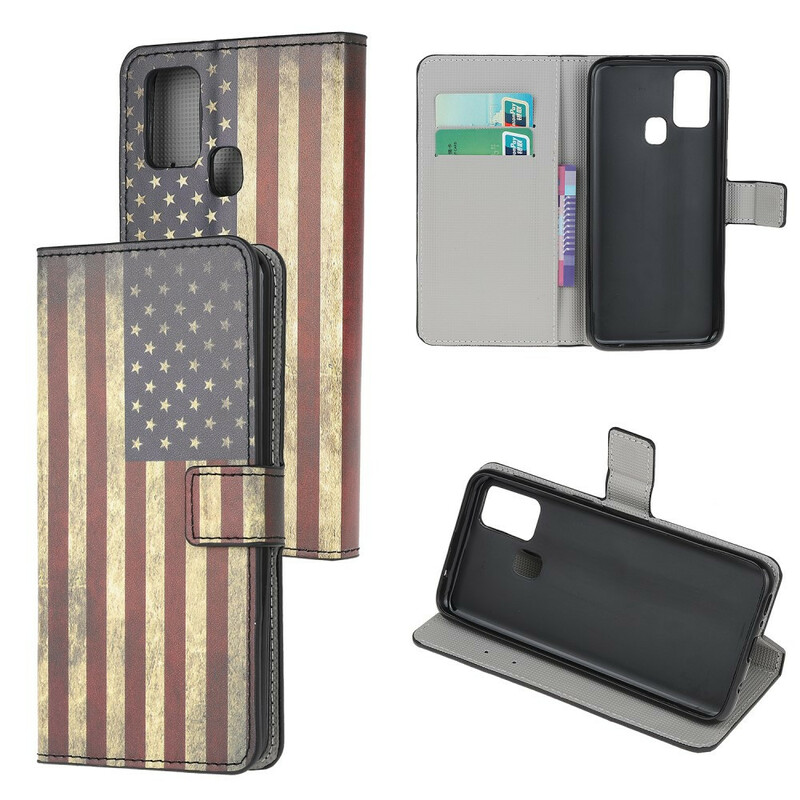 Housse Samsung Galaxy A21s Drapeau USA Housse Samsung Galaxy A21s Drapeau USA