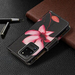 Housse Samsung Galaxy S20 Ultra Poche Zippée Fleur Housse Samsung Galaxy S20 Ultra Poche Zippée Fleur