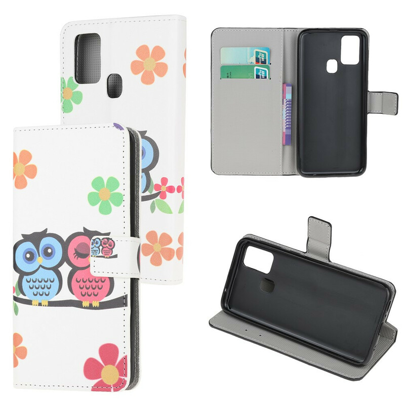 Housse Samsung Galaxy A21s Famille de Hiboux Housse Samsung Galaxy A21s Famille de Hiboux