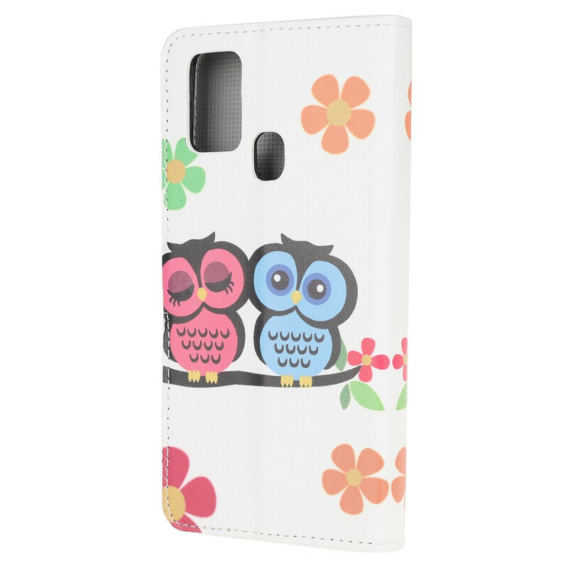Housse Samsung Galaxy A21s Famille de Hiboux Housse Samsung Galaxy A21s Famille de Hiboux