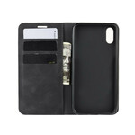 Flip Cover iPhone XR Effet Cuir Douceur Flip Cover iPhone XR Effet Cuir Douceur