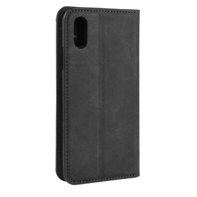 Flip Cover iPhone XR Effet Cuir Douceur Flip Cover iPhone XR Effet Cuir Douceur