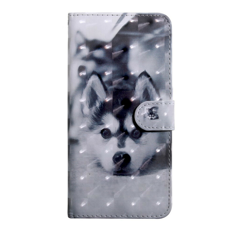 Housse Samsung Galaxy A21s Chien Noir et Blanc Housse Samsung Galaxy A21s Chien Noir et Blanc
