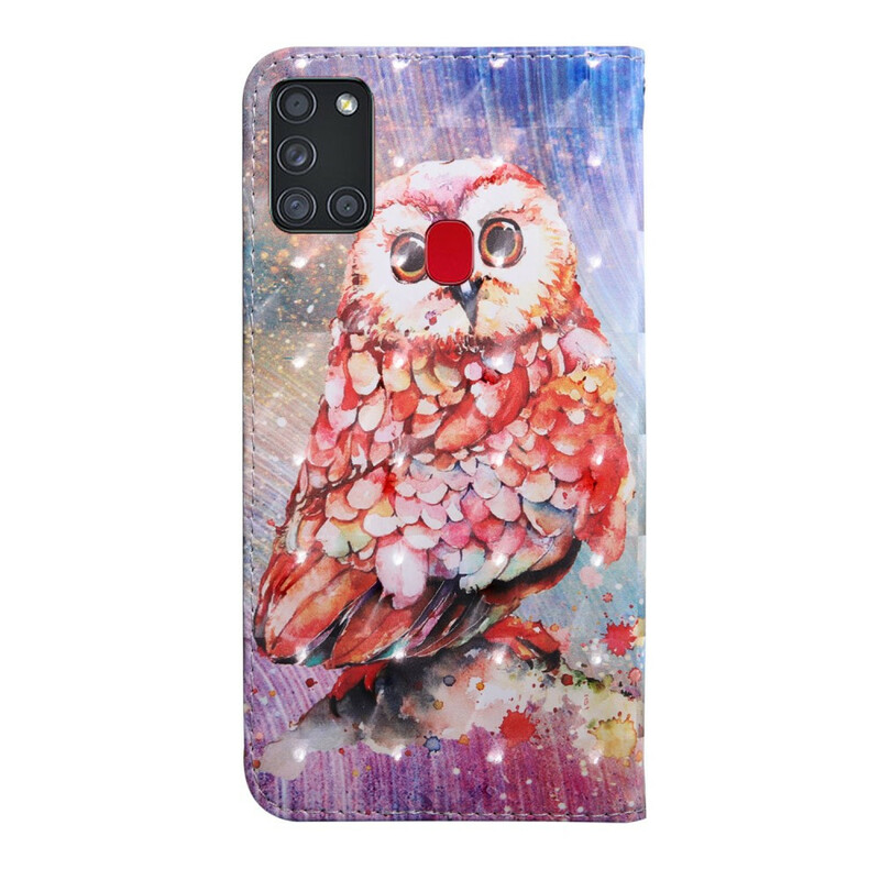 Housse Samsung Galaxy A21s Hibou le Peintre Housse Samsung Galaxy A21s Hibou le Peintre