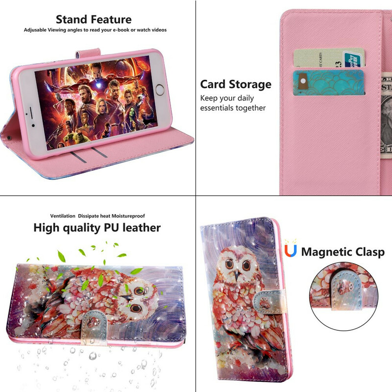 Housse Samsung Galaxy A21s Hibou le Peintre Housse Samsung Galaxy A21s Hibou le Peintre