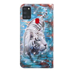 Housse Samsung Galaxy A21s Tigre dans l'Eau