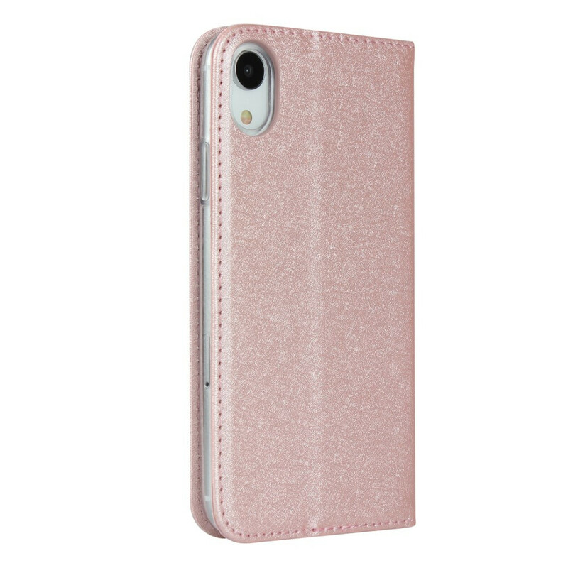 Flip Cover iPhone XR Style Cuir Douceur avec Lanière Ma Coque