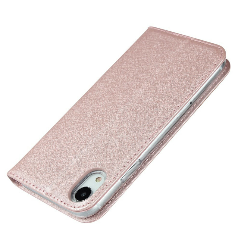 Flip Cover iPhone XR Style Cuir Douceur avec Lanière Ma Coque