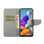 Housse Samsung Galaxy A21s Marguerites à Lanière Housse Samsung Galaxy A21s Marguerites à Lanière