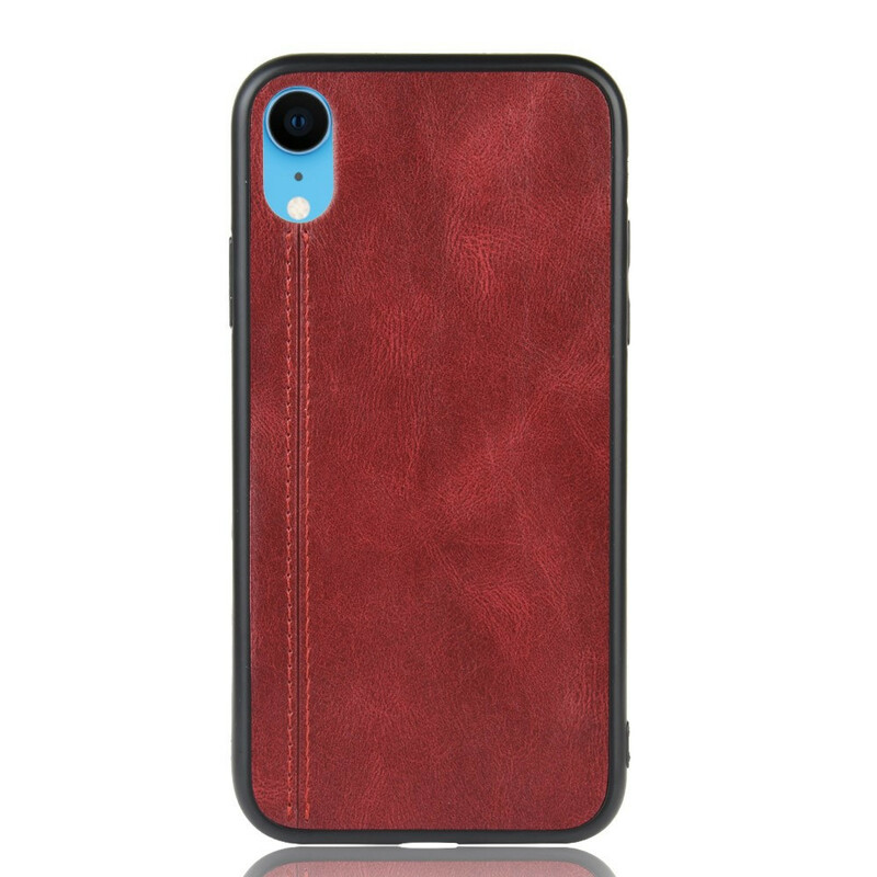 Coque iPhone XR Style Cuir Coutures