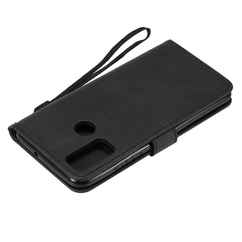 Housse Huawei P Smart 2020 Effet Cuir à Lanière Housse Huawei P Smart 2020 Effet Cuir à Lanière