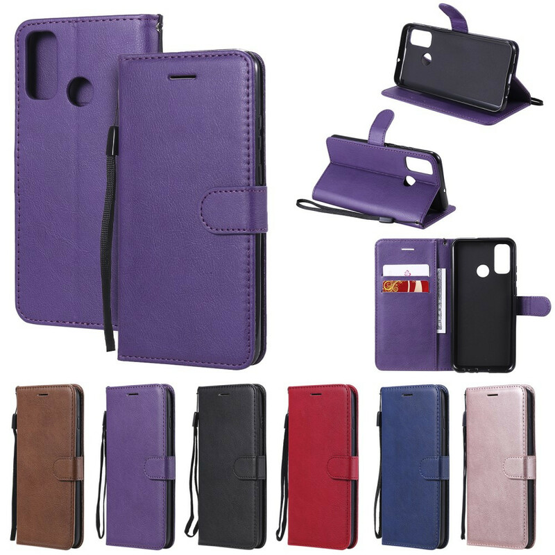 Housse Huawei P Smart 2020 Effet Cuir à Lanière Housse Huawei P Smart 2020 Effet Cuir à Lanière