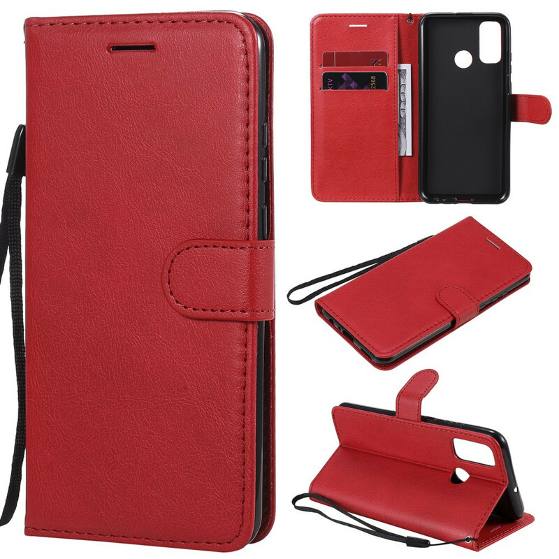 Housse Huawei P Smart 2020 Effet Cuir à Lanière Housse Huawei P Smart 2020 Effet Cuir à Lanière