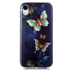Coque iPhone XR Série Papillons Fluorescente