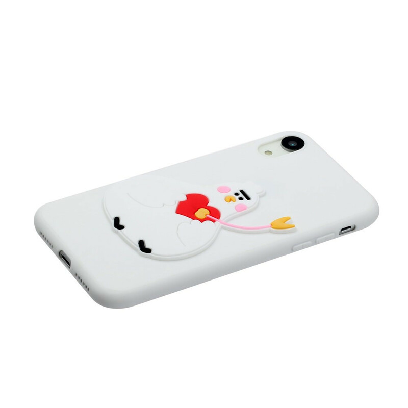 Coque iPhone XR Silicone Logo Animal