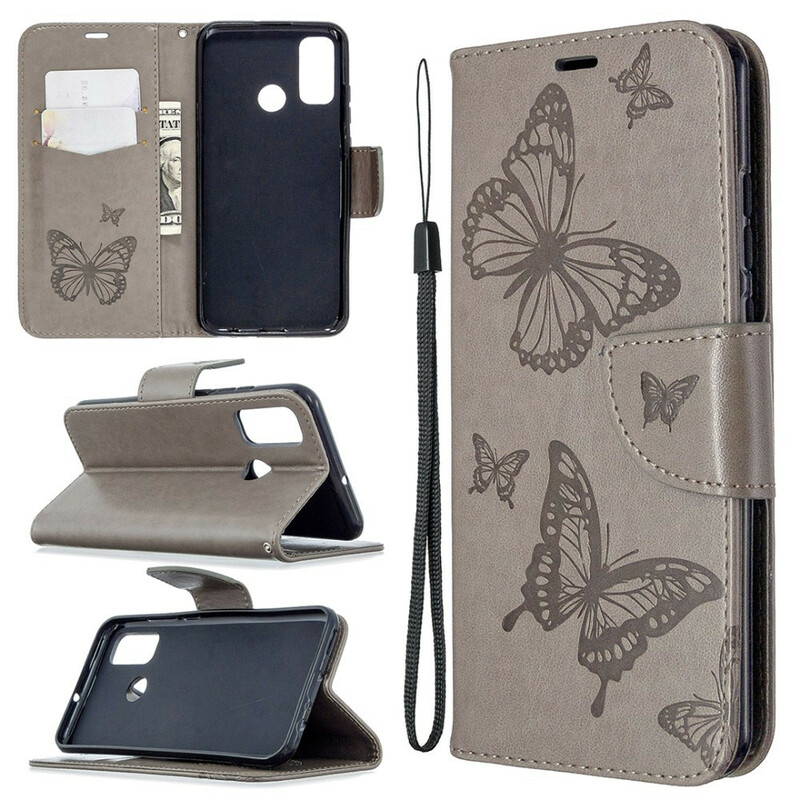 Housse Huawei P Smart Plus 2020 Les Papillons en Vol avec Lanière Housse Huawei P Smart Plus 2020 Les Papillons en Vol avec Lanière