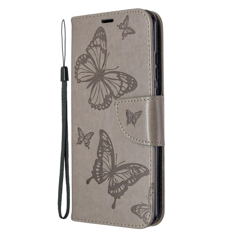 Housse Huawei P Smart Plus 2020 Les Papillons en Vol avec Lanière Housse Huawei P Smart Plus 2020 Les Papillons en Vol avec Lanière