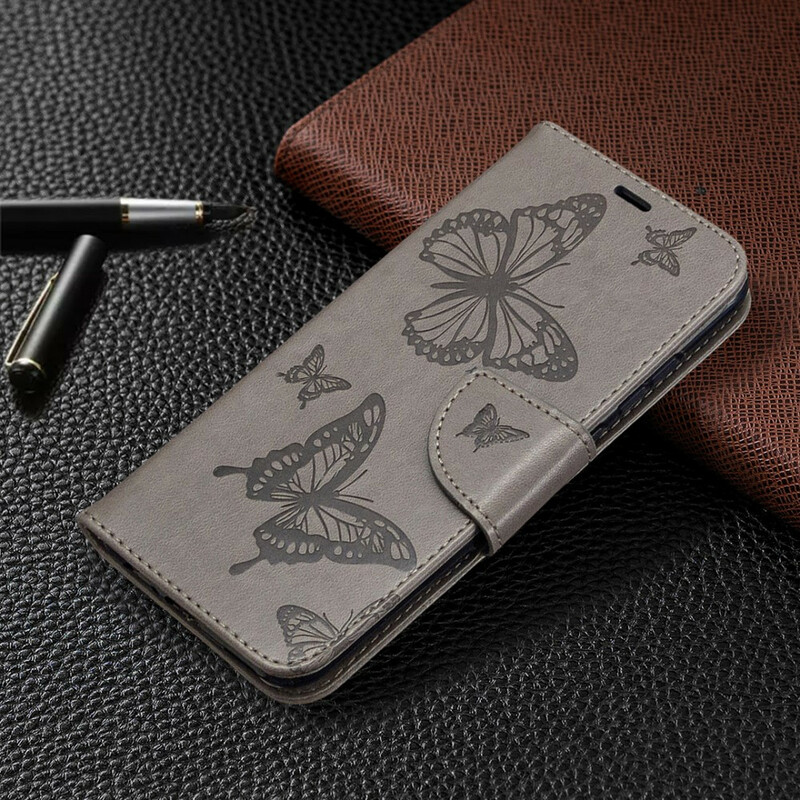 Housse Huawei P Smart Plus 2020 Les Papillons en Vol avec Lanière Housse Huawei P Smart Plus 2020 Les Papillons en Vol avec Lanière
