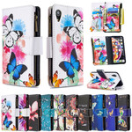 Housse iPhone XR Poche Zippée Papillons Housse iPhone XR Poche Zippée Papillons