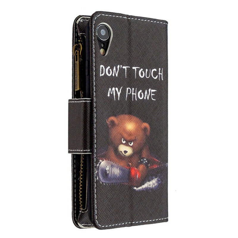Housse iPhone XR Poche Zippée Ours Housse iPhone XR Poche Zippée Ours