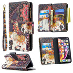 Housse iPhone XR Poche Zippée Éléphant Housse iPhone XR Poche Zippée Éléphant