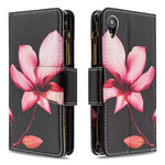 Housse iPhone XR Poche Zippée Fleur Housse iPhone XR Poche Zippée Fleur