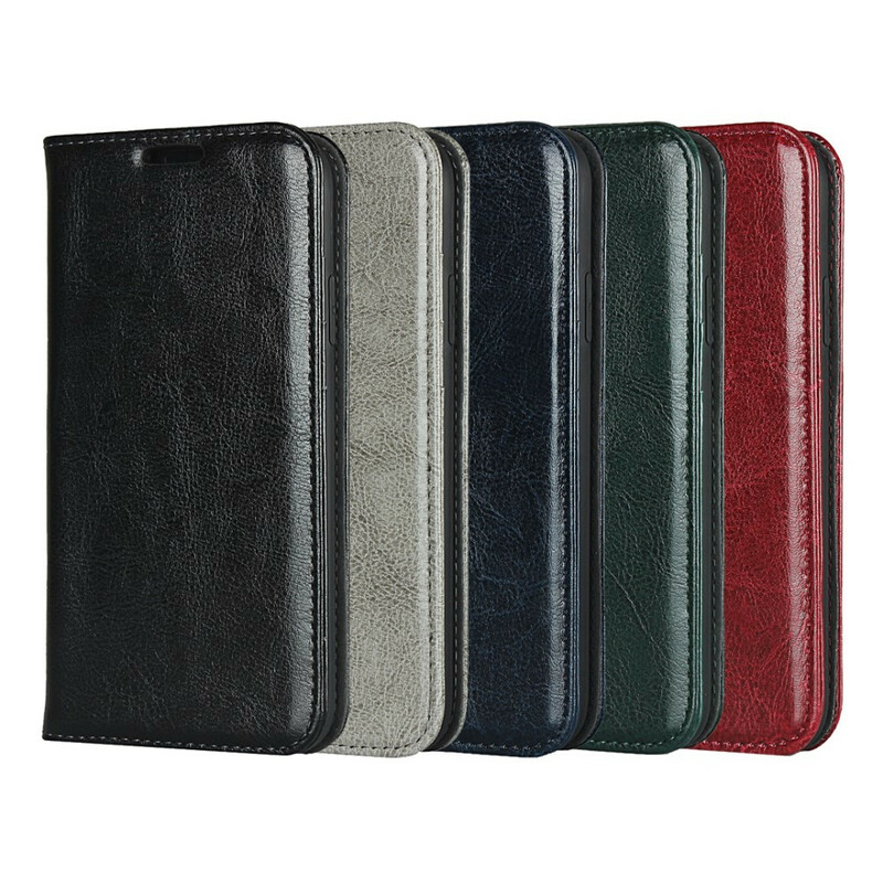 Flip Cover iPhone XR Cuir Véritable Ma Coque