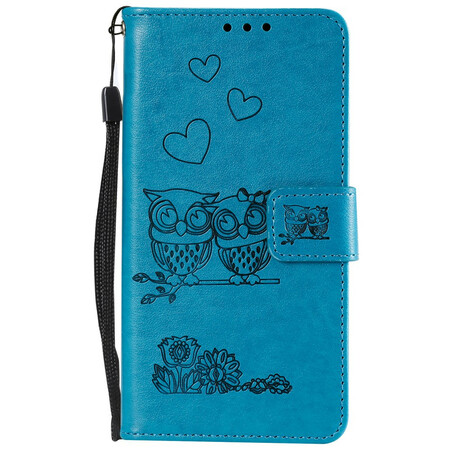 Housse Huawei P30 Pro Hiboux Amoureux à Lanière