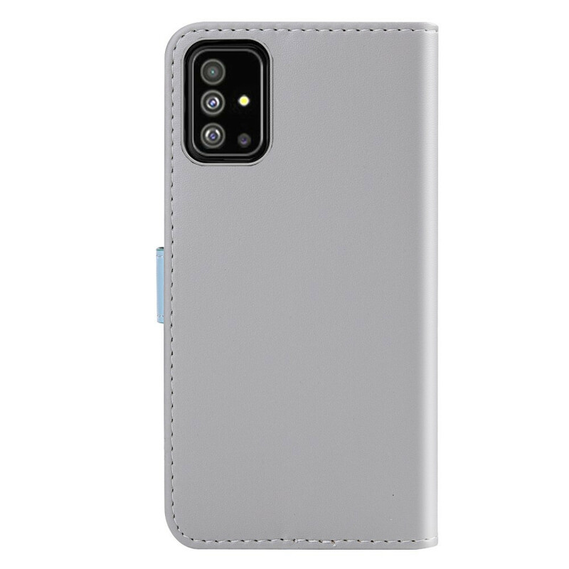 Housse Samsung Galaxy A51 Effet Cuir Tricolore Housse Samsung Galaxy A51 Effet Cuir Tricolore