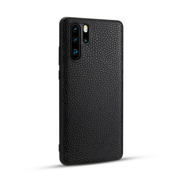 Coque Huawei P30 Pro Véritable Cuir Litchi