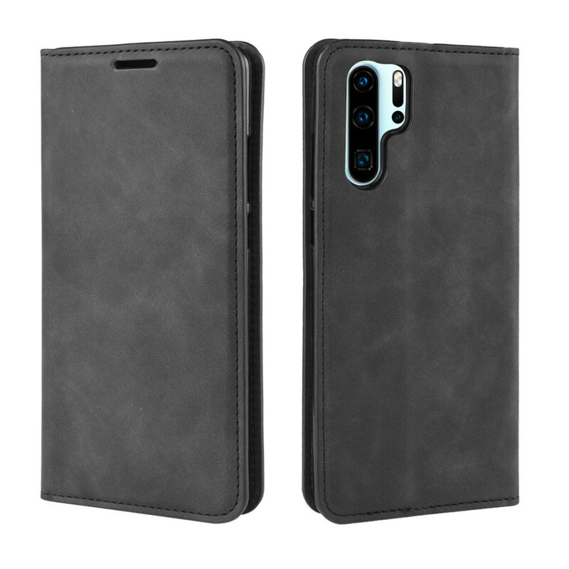 Flip Cover Huawei P30 Pro Effet Cuir Chic