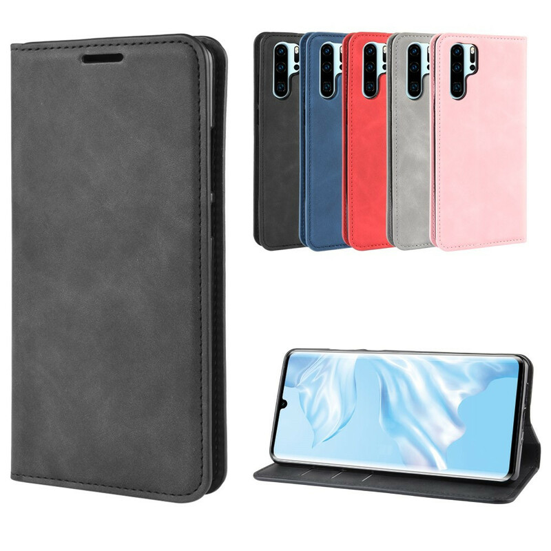 Flip Cover Huawei P30 Pro Effet Cuir Chic